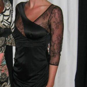 Black lace Pinko dress